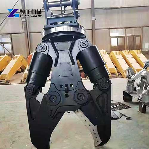 YG excavator with scrap shear
