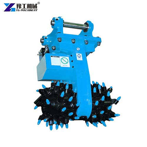 drum cutter attachment for excavator
