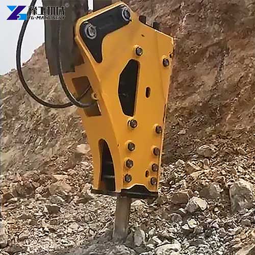 excavator concrete breaker