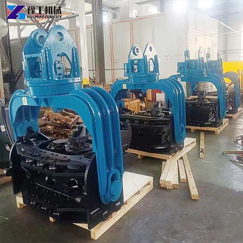 excavator mounted pile driver