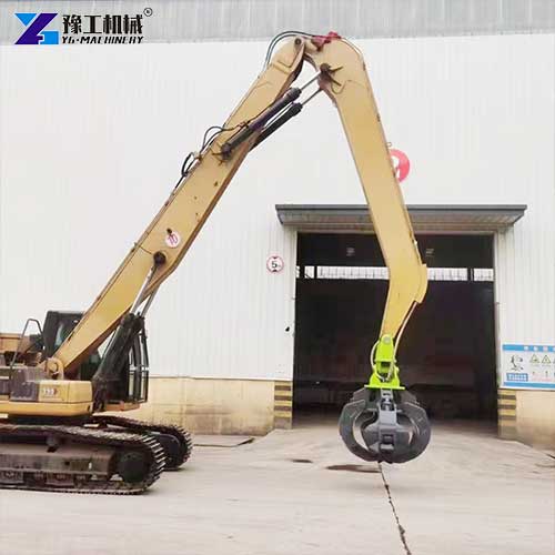 excavator orange peel grapple