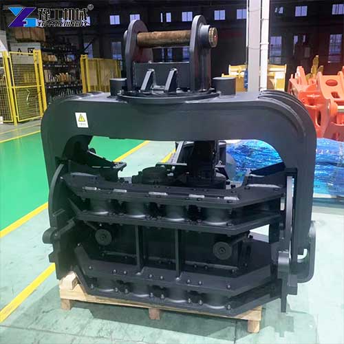 excavator pile driver attachment