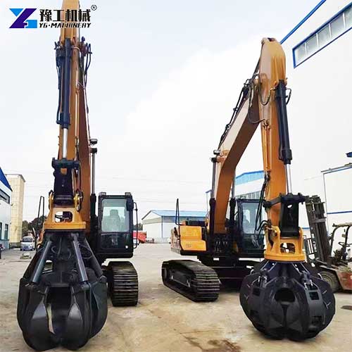 hydraulic excavator grapple