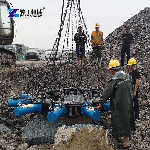 hydraulic pile breaker application