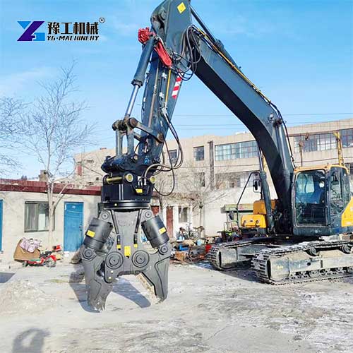 hydraulic shear attachment for excavator