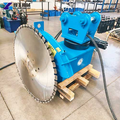 rock saw attachment for excavator