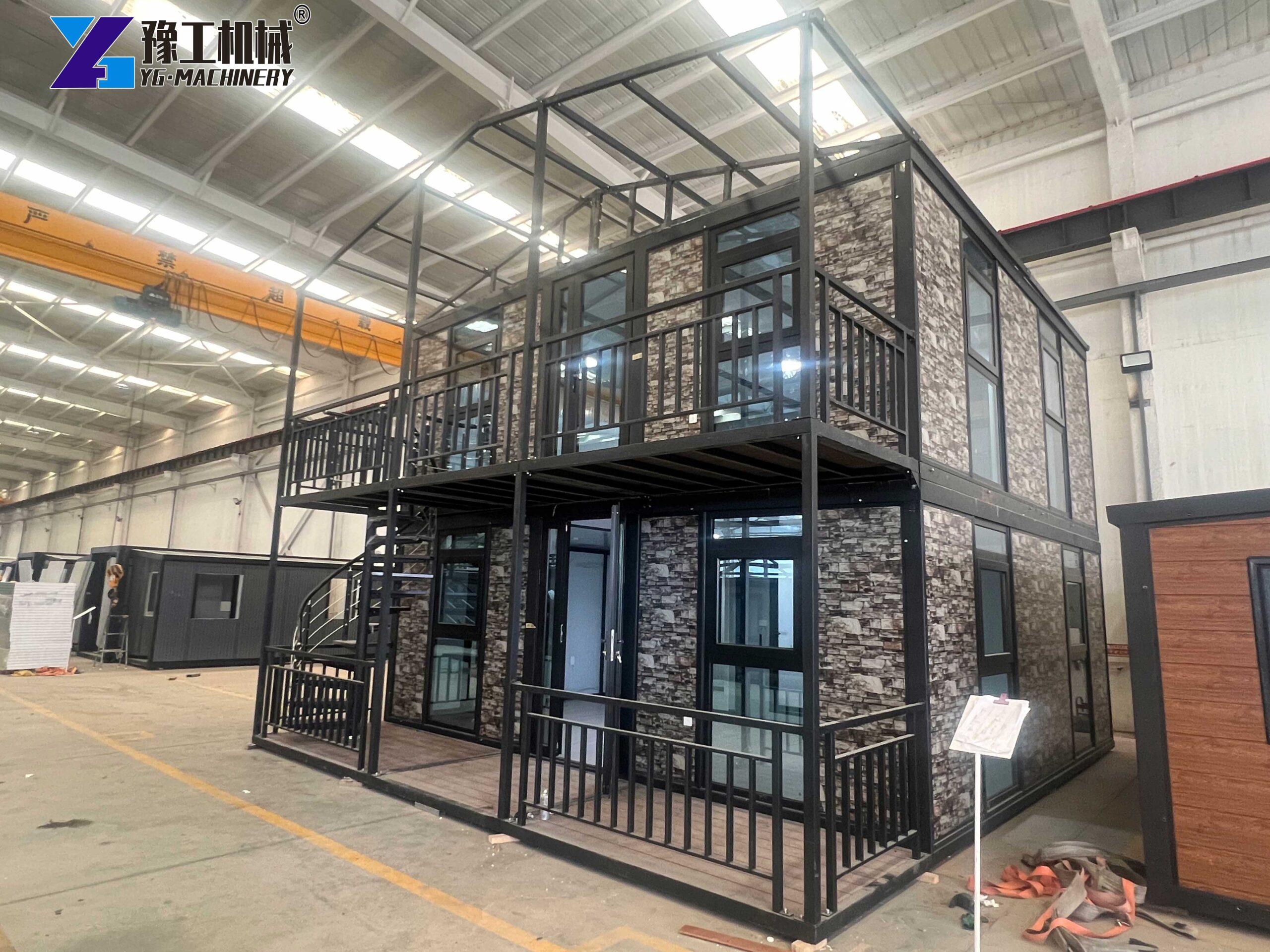 2 story expandable folding container house