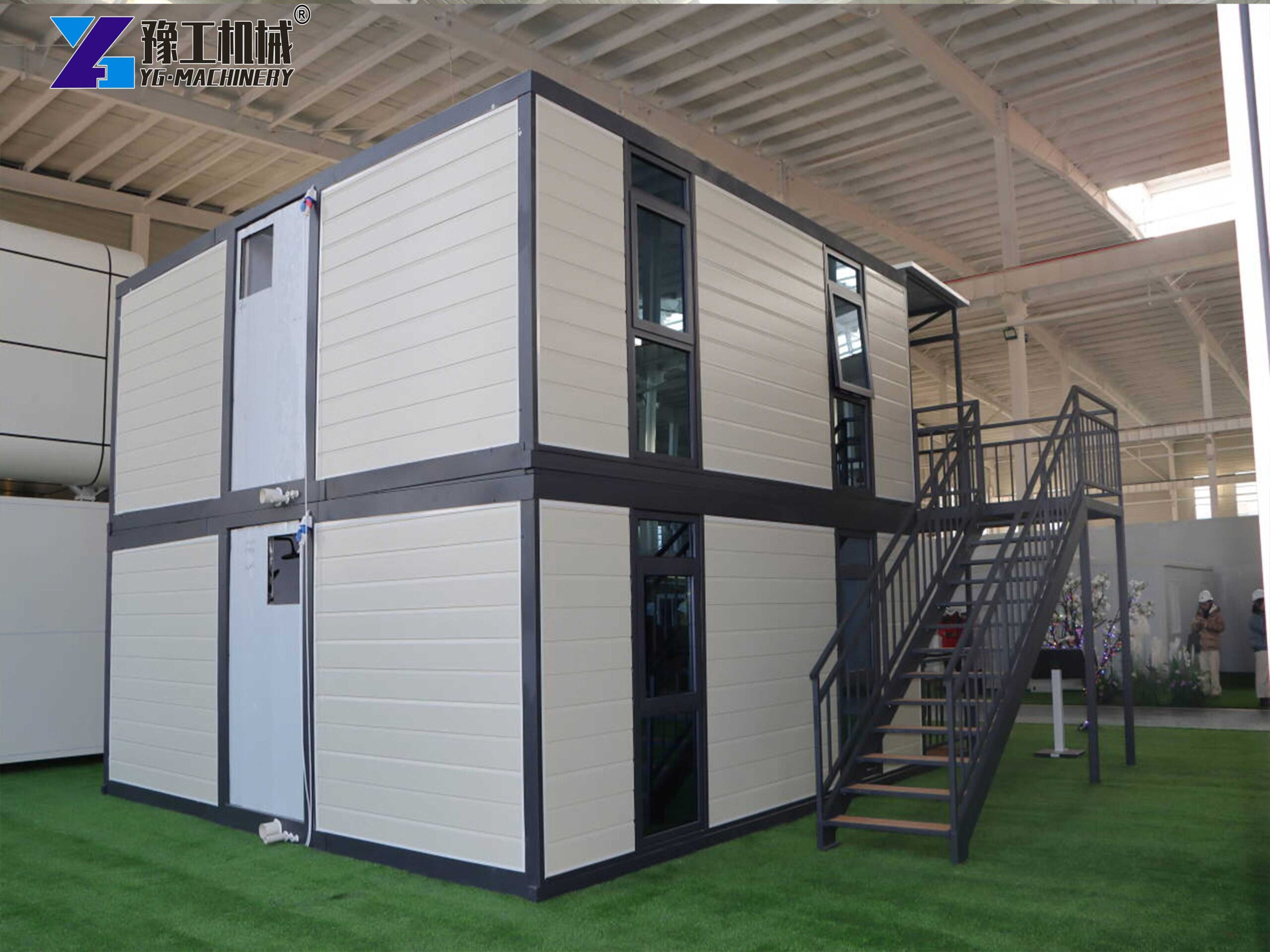 2 story folding container house