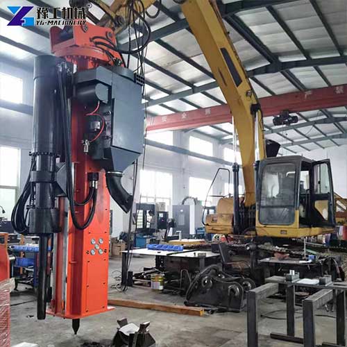 hydraulic rock drilling and splitting machine
