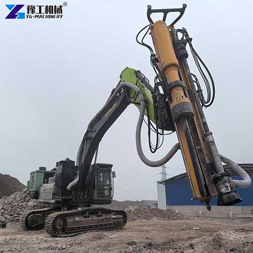 rock drilling and splitting machine