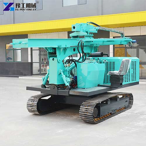 screw pile driver machine application