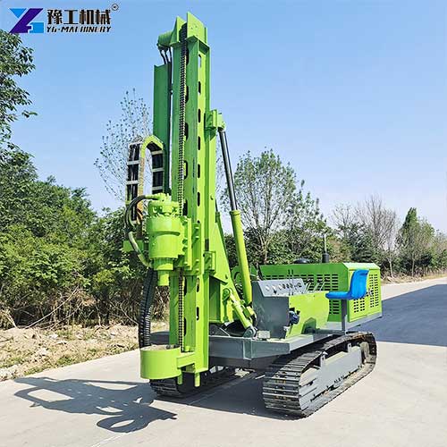 solar pile driver equipment