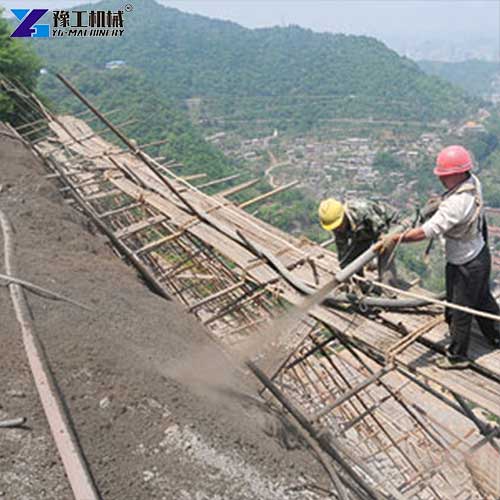 wall plaster spray machine application