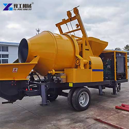 compact concrete mixer pump machine