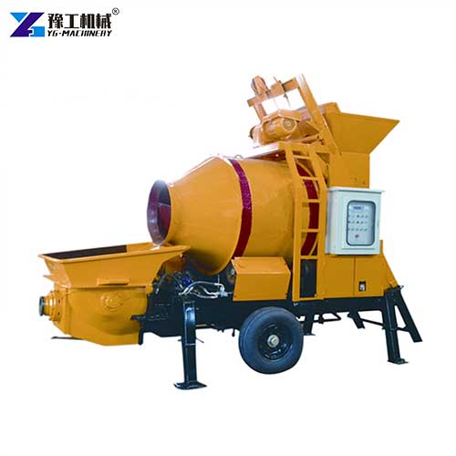 concrete mixer and pumping machine