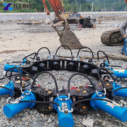 concrete pile crusher equipment