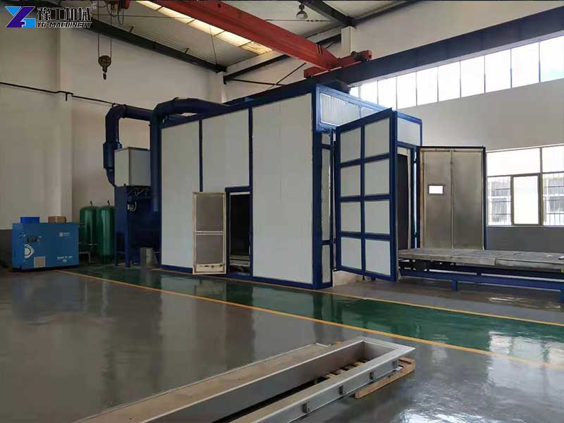 container sandblasting room