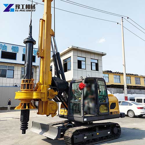 crawler hydraulic rotary drilling rig