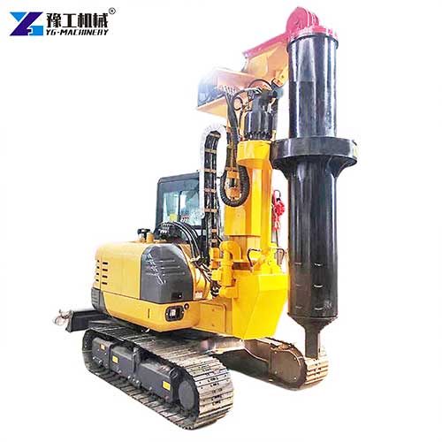 crawler rotary pile drilling rig