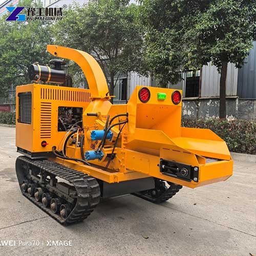 crawler wood shredder machine