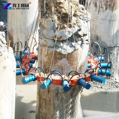 excavator concrete pile breaker