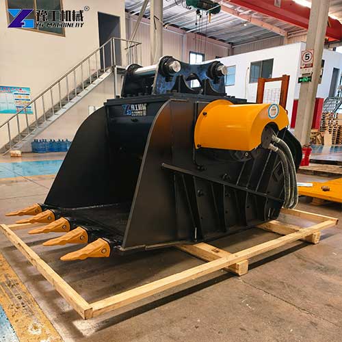 excavator crusher attachment