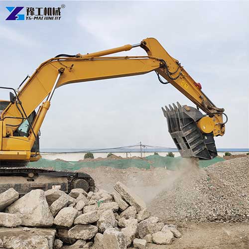 excavator rock crusher bucket for sale