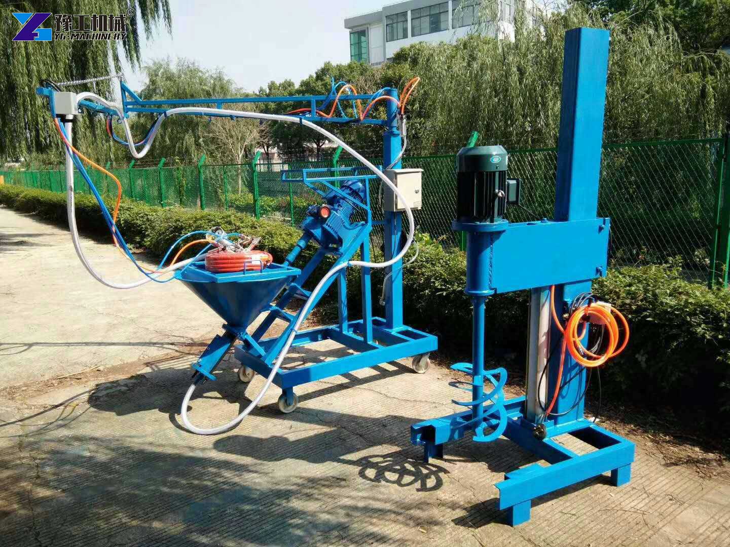 glass fiber jet machine