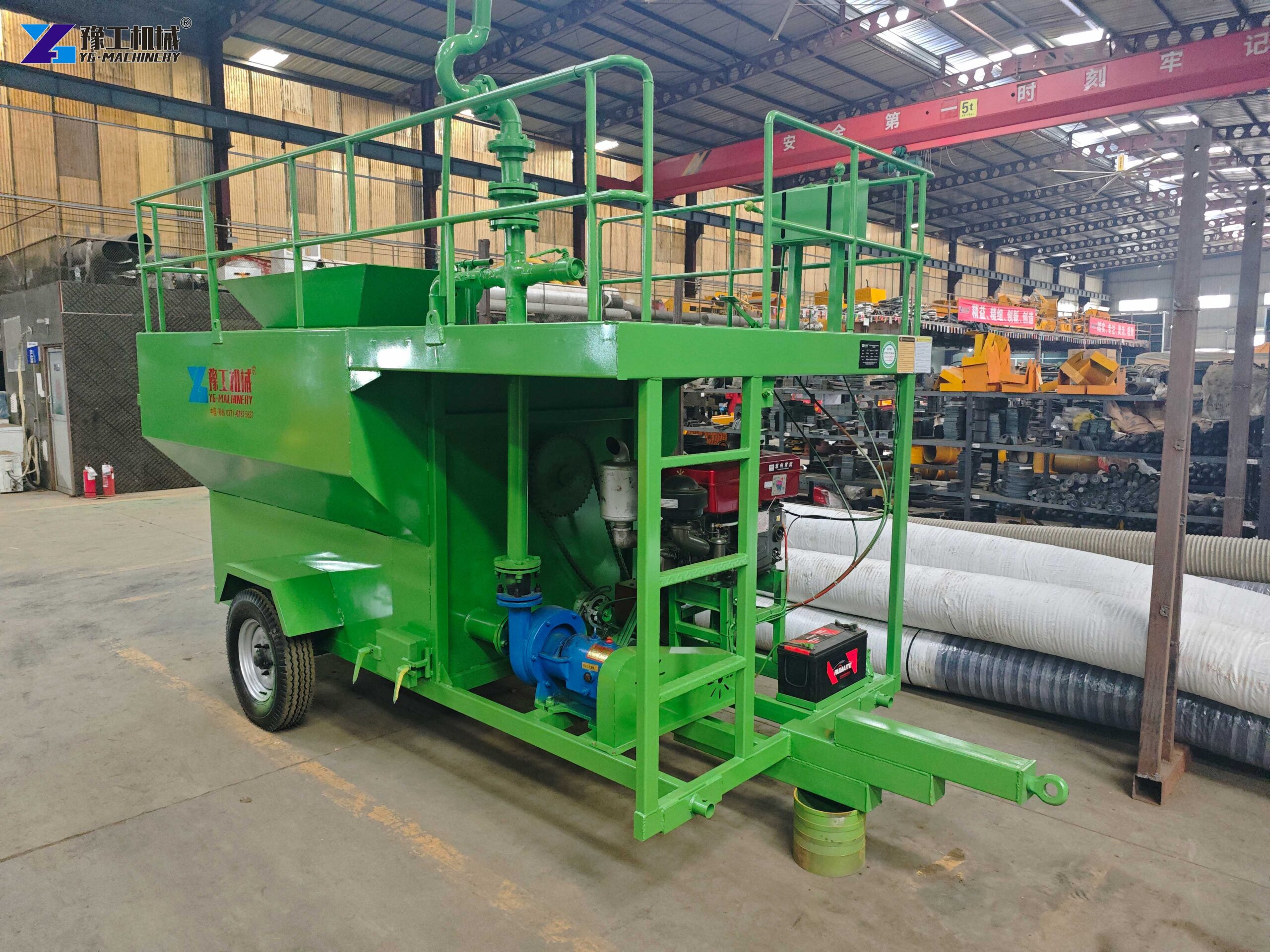 grass seed hydroseeding machine