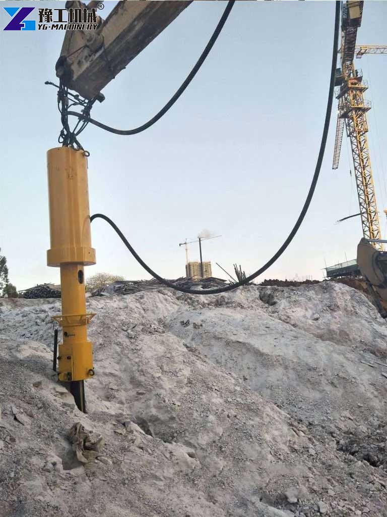 large hydraulic rock splitter for excavator