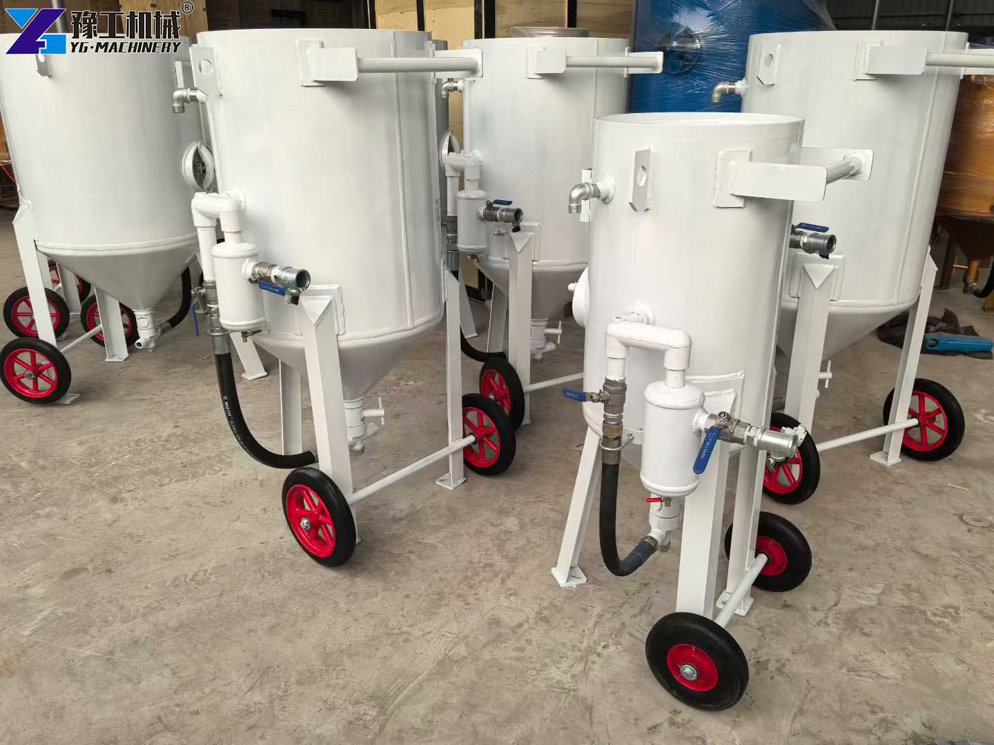 mobile dustless sandblasting equipment