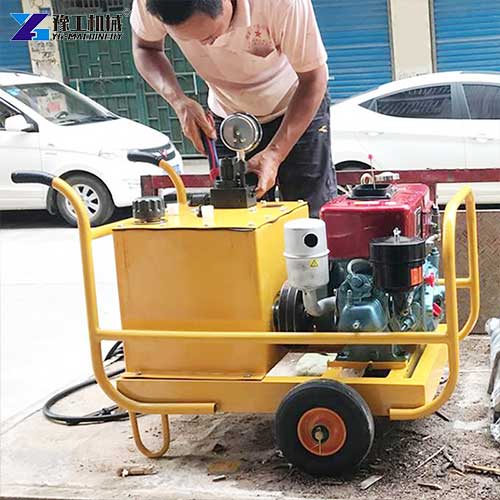 mobile stone splitter