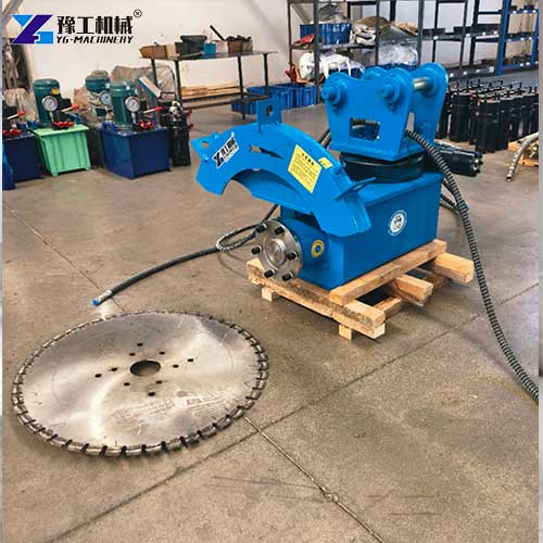 rock saw attachment for excavator