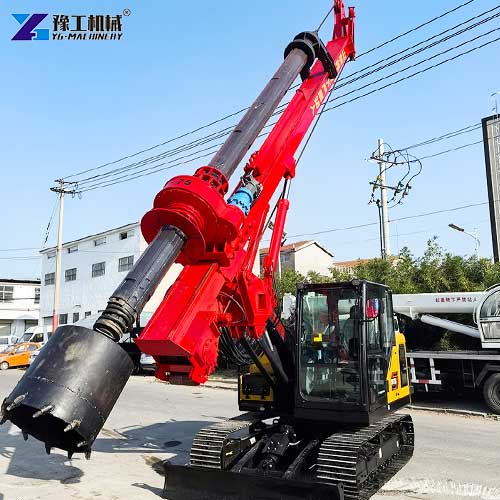 rotary pile drilling rig