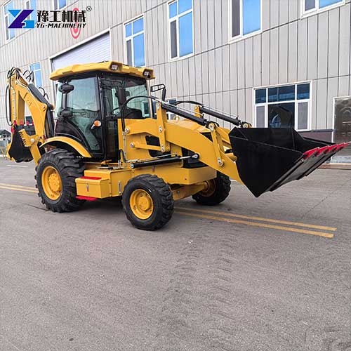 small backhoe loader machine