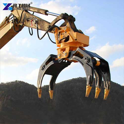 excavator log grab