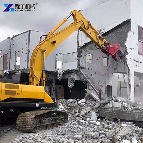 excavator pulverizer attachment