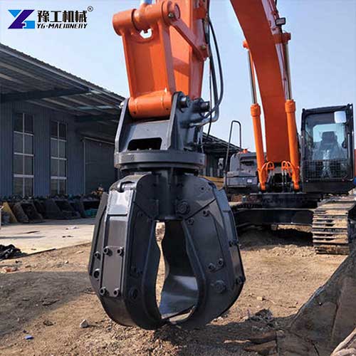 excavator rotating grab