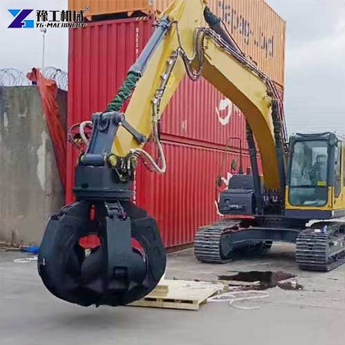 excavator rotating grapple