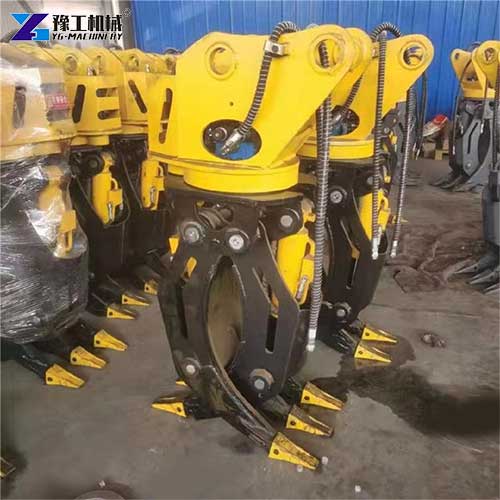 excavator wood grabber