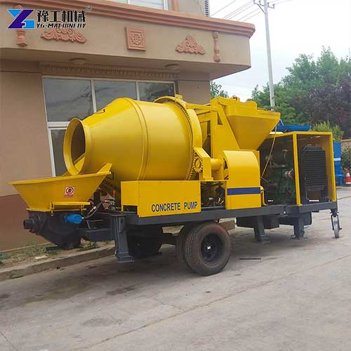mini concrete mixer with pump