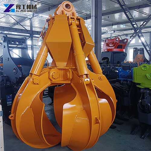 mini excavator grab