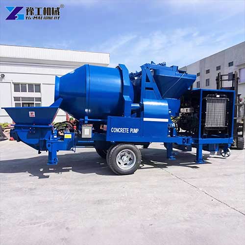 portable concrete mixer with pump