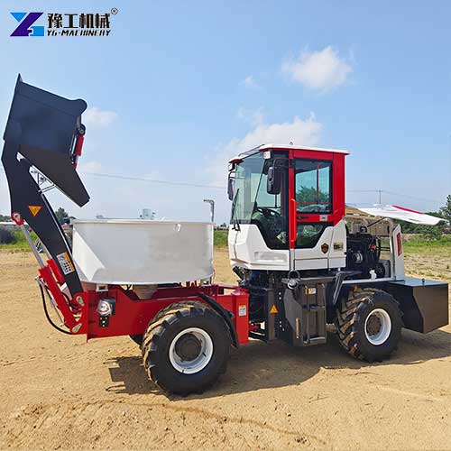 small concrete mixer truck