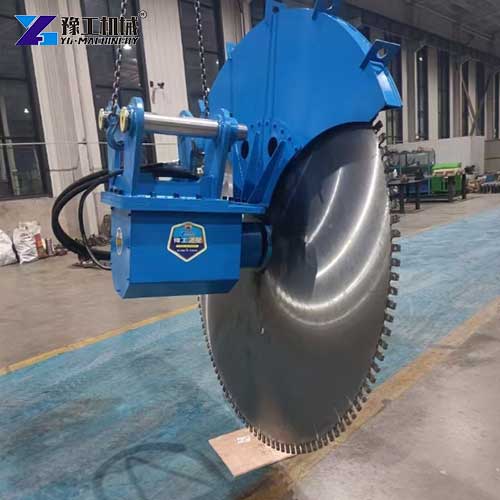 excavator mounted rock saw