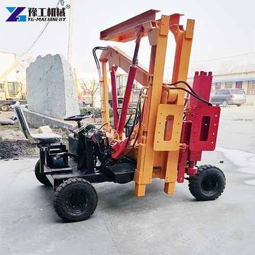 guardrail post driver