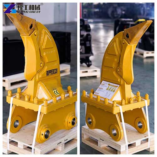 hydraulic excavator root ripper