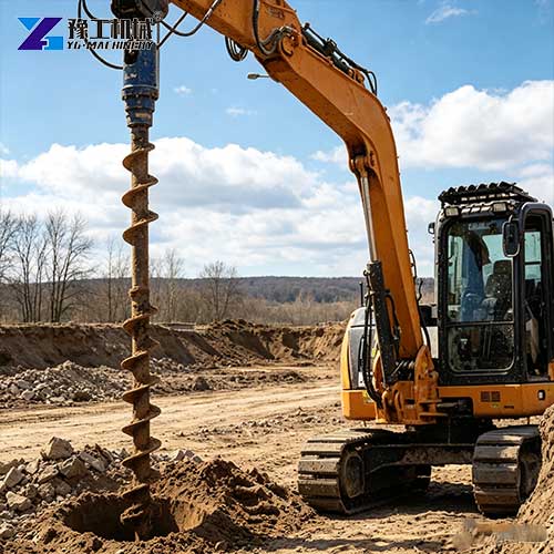 mini digger auger