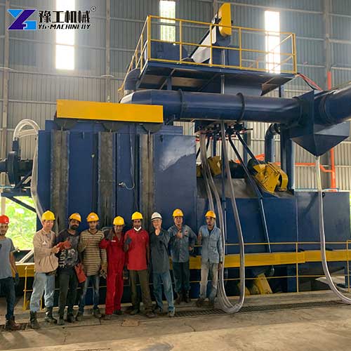 pipe shot blasting machine customer