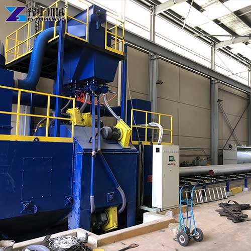 roller conveyor shot blasting machine